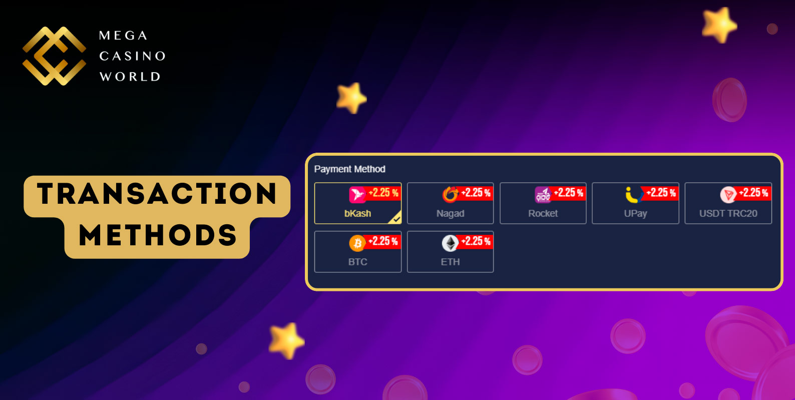 Explore the Payment Methods Available at MCW Casino